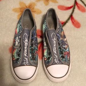 Ed Hardy size 7 sneakers. Excellent condition.